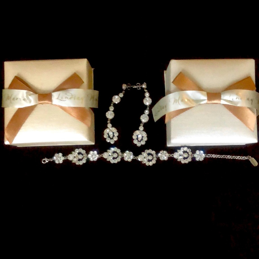 Earring & Bracelet Set for Wedding / Special Event